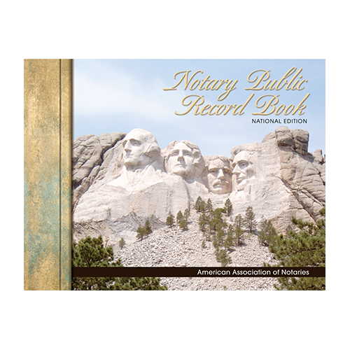 Arkansas Notary Public Record Book (Journal) - Mount Rushmore Memorial Cover