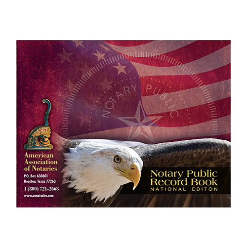 Arkansas Notary Public Record Book (Journal ) - Eagle & U.S. Flag Cover